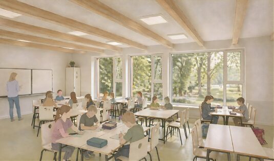 Neuer Holzbau für die Cottenburgschule in Castrop-Rauxel